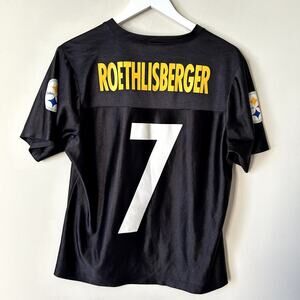 Steelers Ben Roethlisberger Jersey #7 NFL Football Pittsburgh Size Youth XL Boys